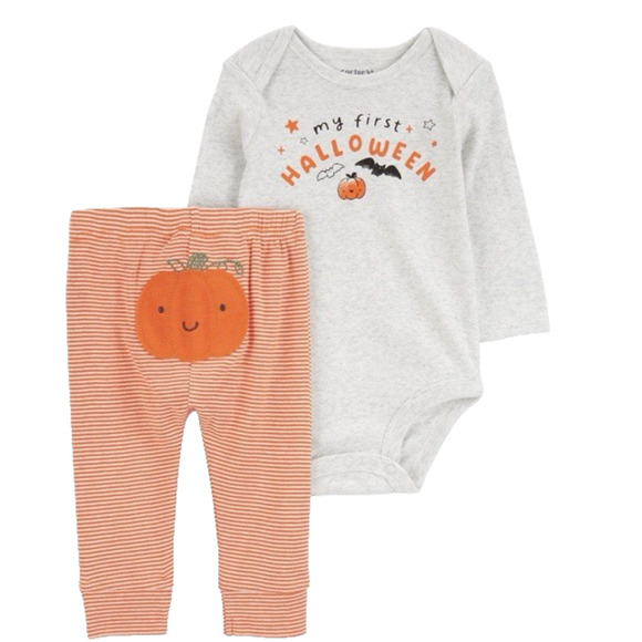 Carters "My First Halloween" Bodysuit and Pants Set Infant Size 18 Months - Picture 1 of 5
